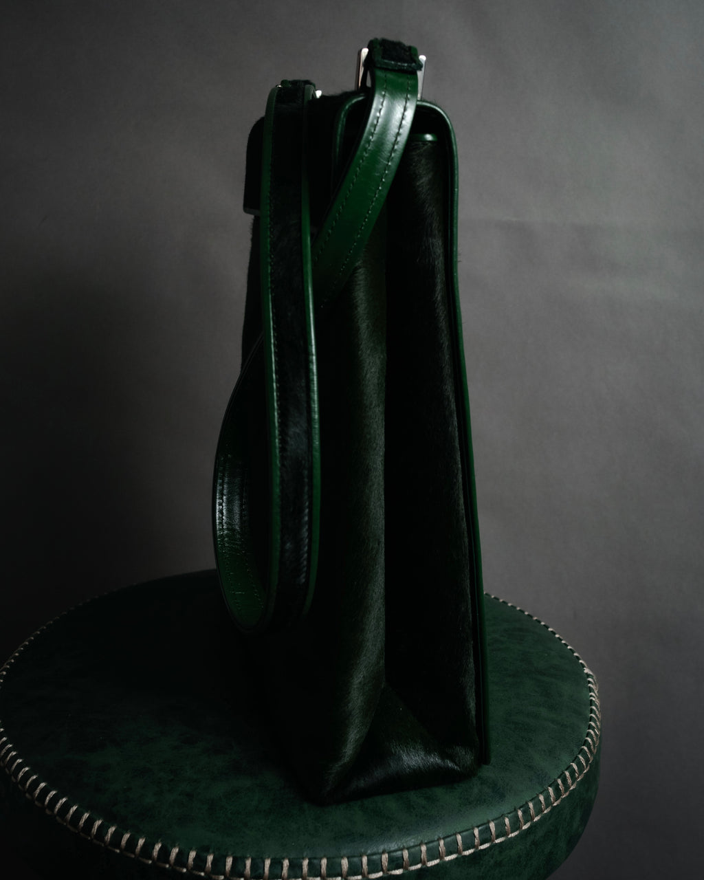 “GUCCI“ 90’s-00’s pony hair structured shoulder bag