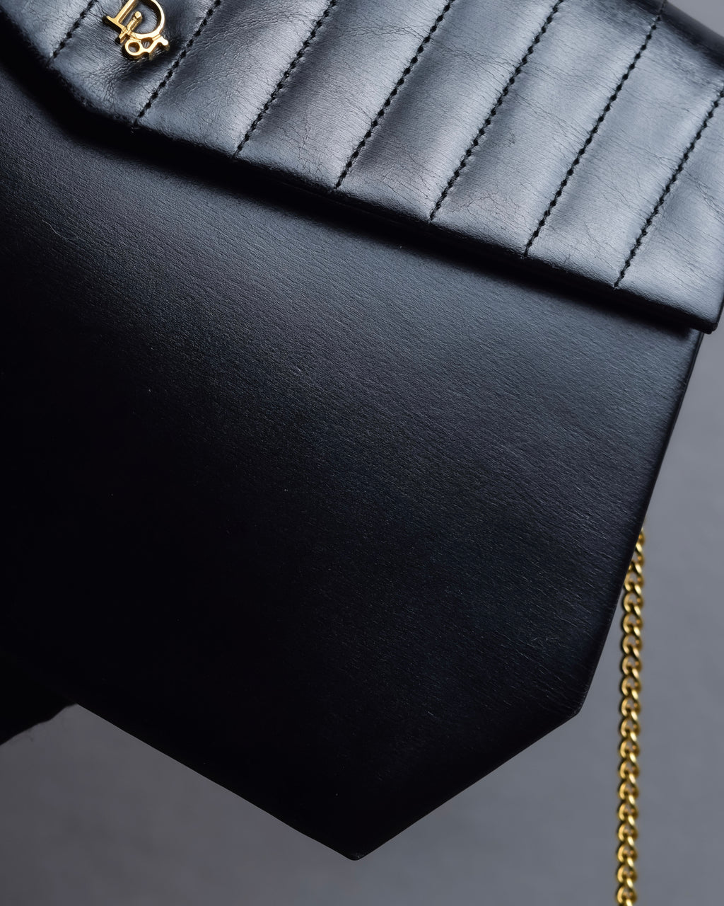 "Christian Dior" Layered flap oblique shoulder bag