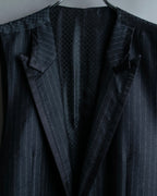 "DOLCE & GABBANA" Pattern switching peak lapel gilet