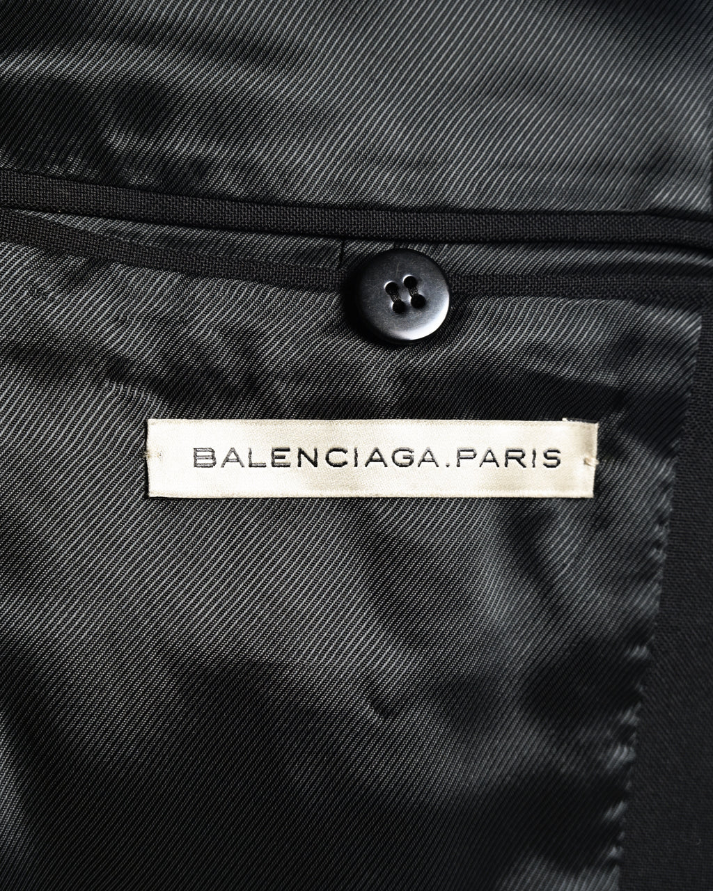 BALENCIAGA/ Chin Strap Detailed 2B Single Breasted Tailored Jacket