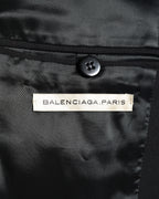 BALENCIAGA/ Chin Strap Detailed 2B Single Breasted Tailored Jacket