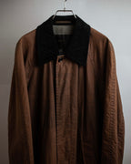 "COMME des GARCONS HOMME"
03AW corduroy collar design stand collar long coat