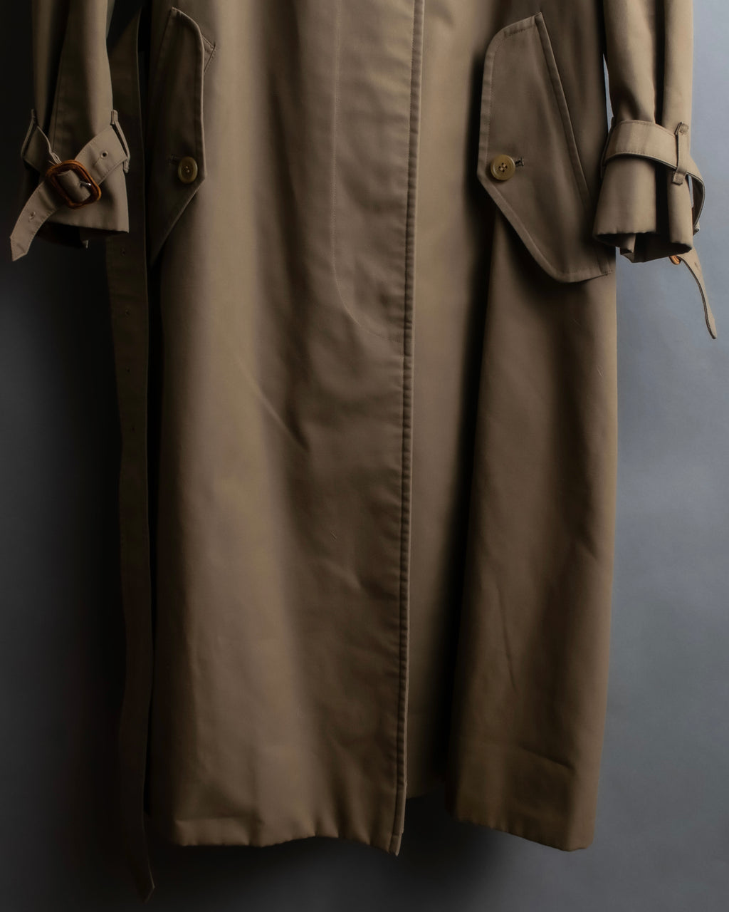 "Burberrys" Water-repellent cotton soutien colour trench coat