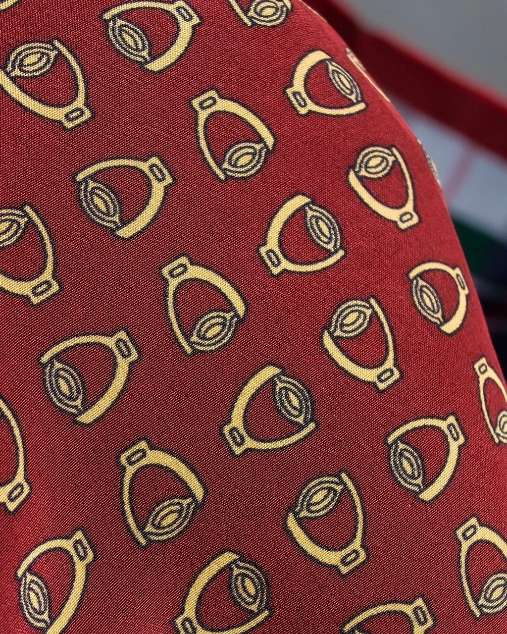 "GUCCI" Saddlery motif tartan silk scarf