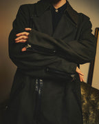 -SPECIAL- "COMME des GARÇONS HOMME" 03AW Asymmetric zip long coat