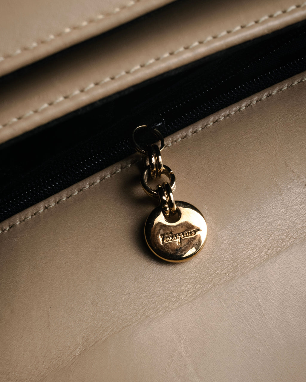 “Salvatore Ferragamo” 1990’s-00’s Gancini top handle bag