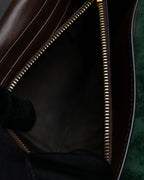 "PRADA" Logo engraved canvas combination long wallet