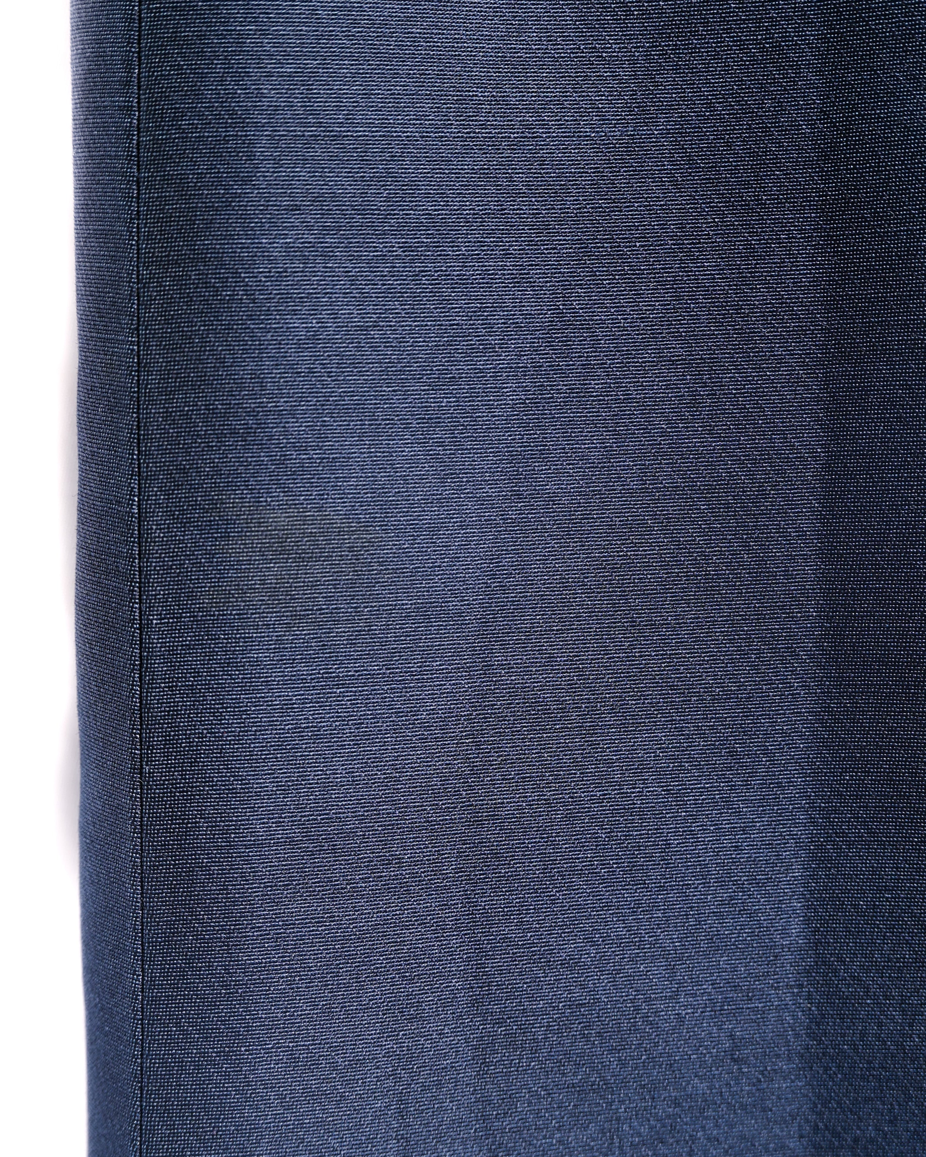 CÉLINE by Phoebe Philo/ Silk Blended Tuck Culottes Pants Navy