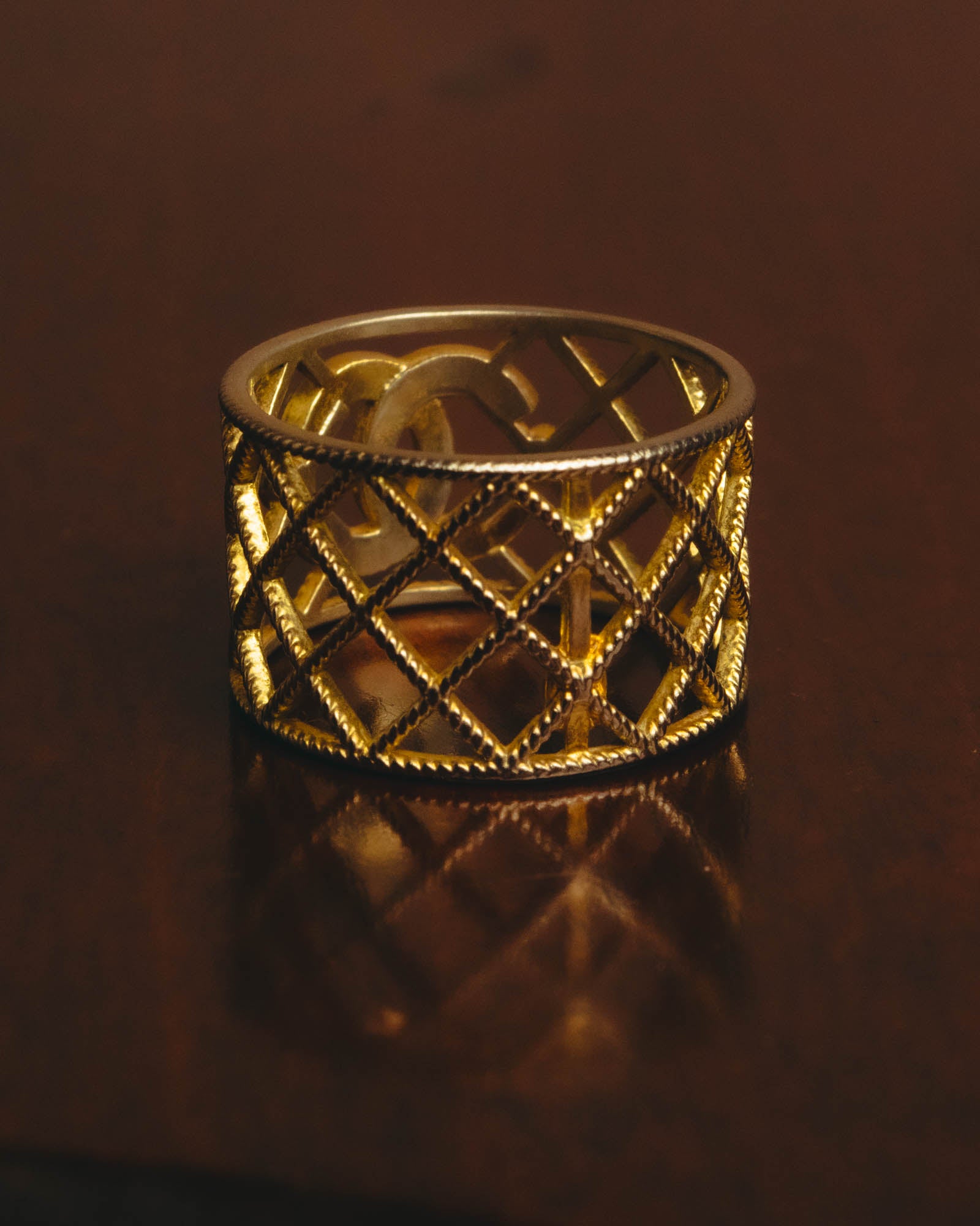 -SPECIAL- “CHANEL“ 2021 AW Pearl quilted CC ring