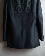 "GUCCI" Pre-Fall 2018 collection message embroidered shawl collar jacket