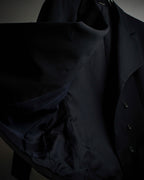 "Y's" 94AW sharp lapel cut design double-breasted jacket