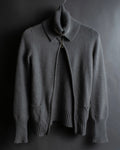 "GUCCI" Cashmere brand double zipper blouson