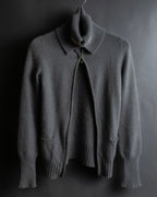 "GUCCI" Cashmere brand double zipper blouson