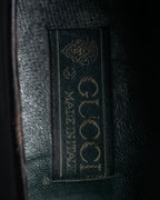 "GUCCI" 90’s classic leather penny loafers