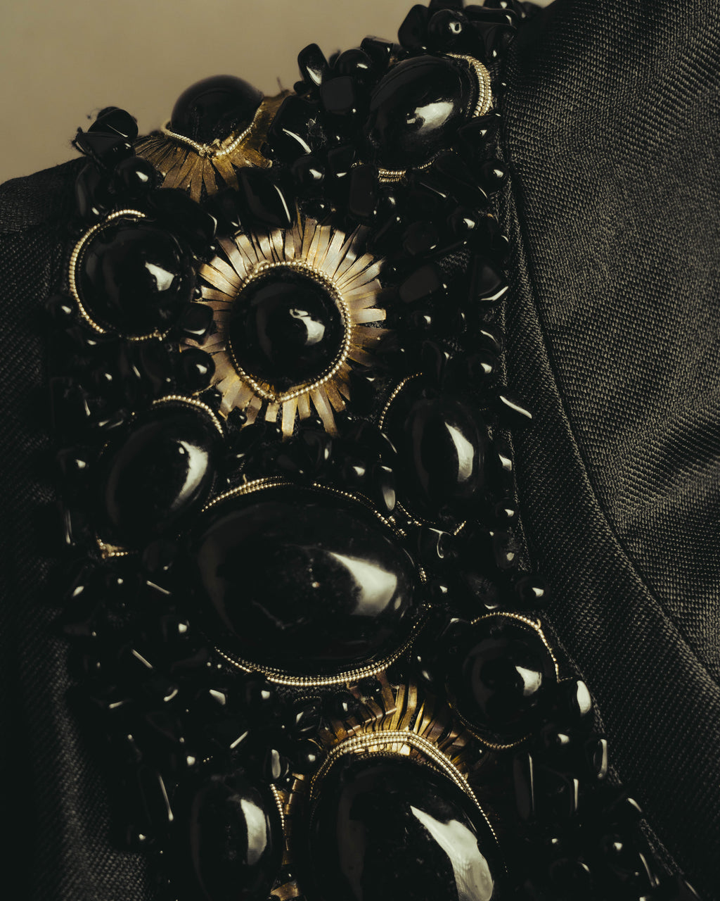 "CELINE" 00's Embellished silk coat