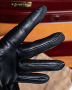 "HERMES" Kelly padlock motif leather gloves