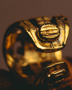 -SPECIAL- “CHANEL” 1996 Spring Collection Lattice CC wide band ring