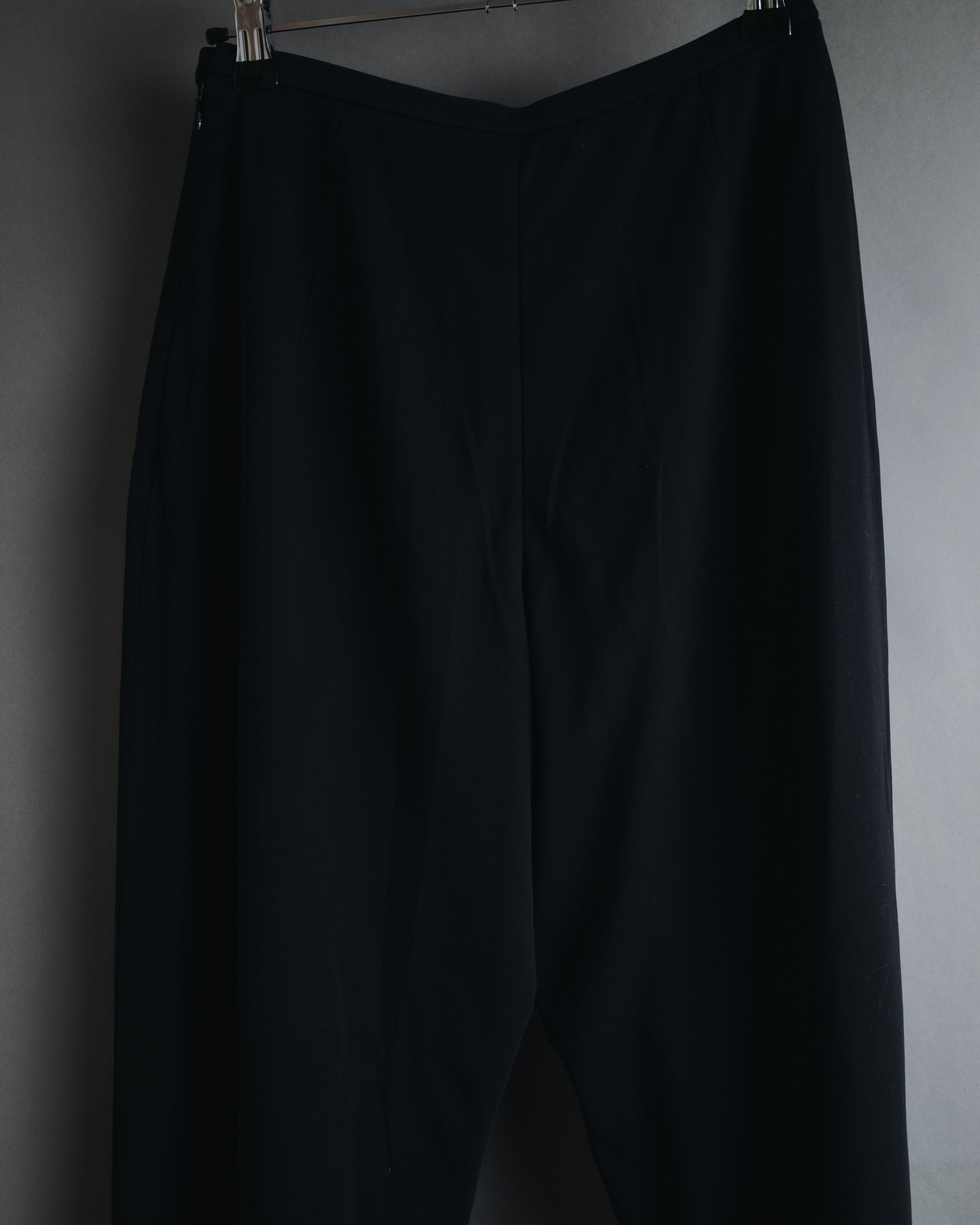 "YVES SAINT LAURENT" Elegant draped tailored slacks