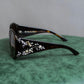 "DIOR" Bijou temple design butterfly frame sunglasses