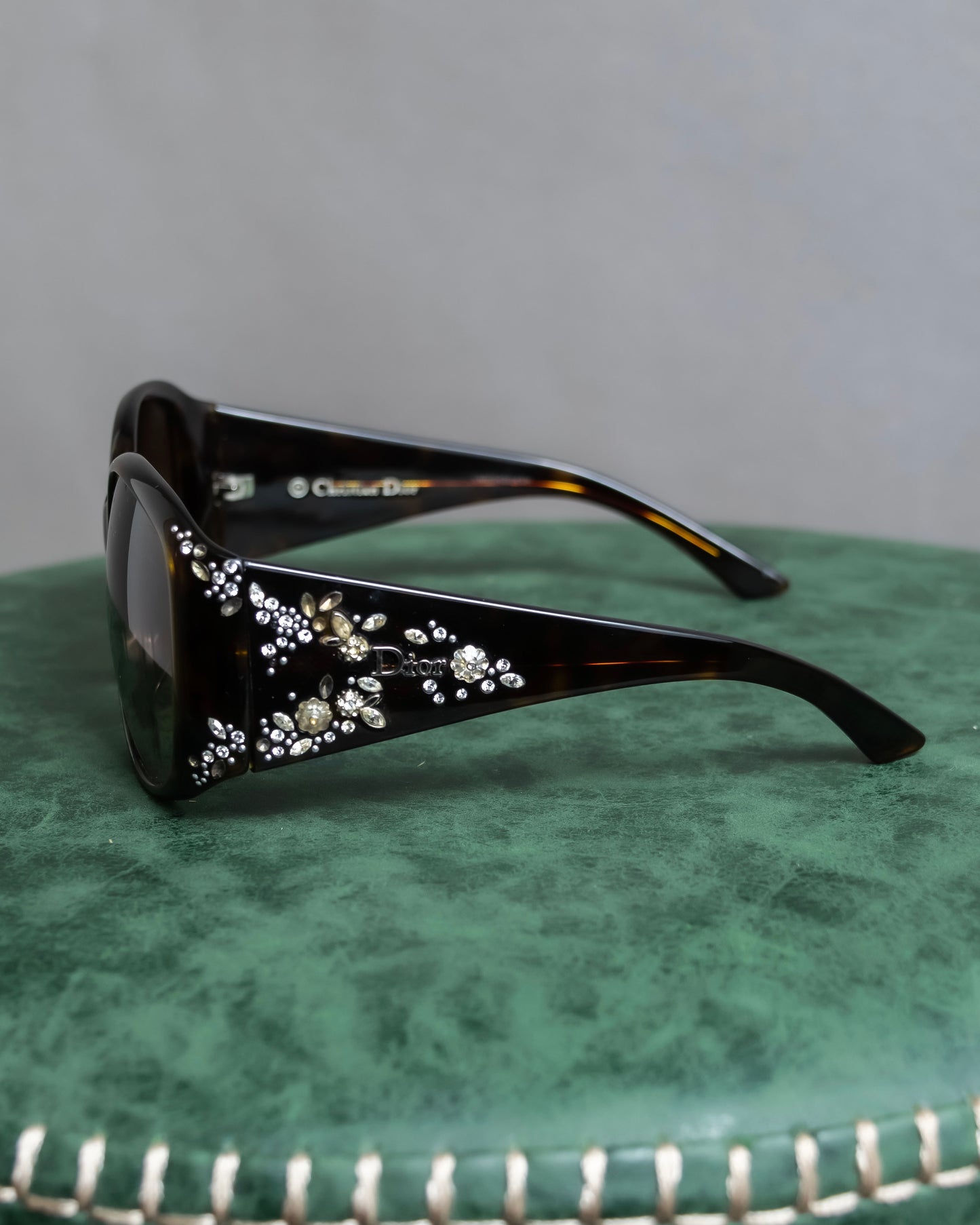 "DIOR" Bijou temple design butterfly frame sunglasses