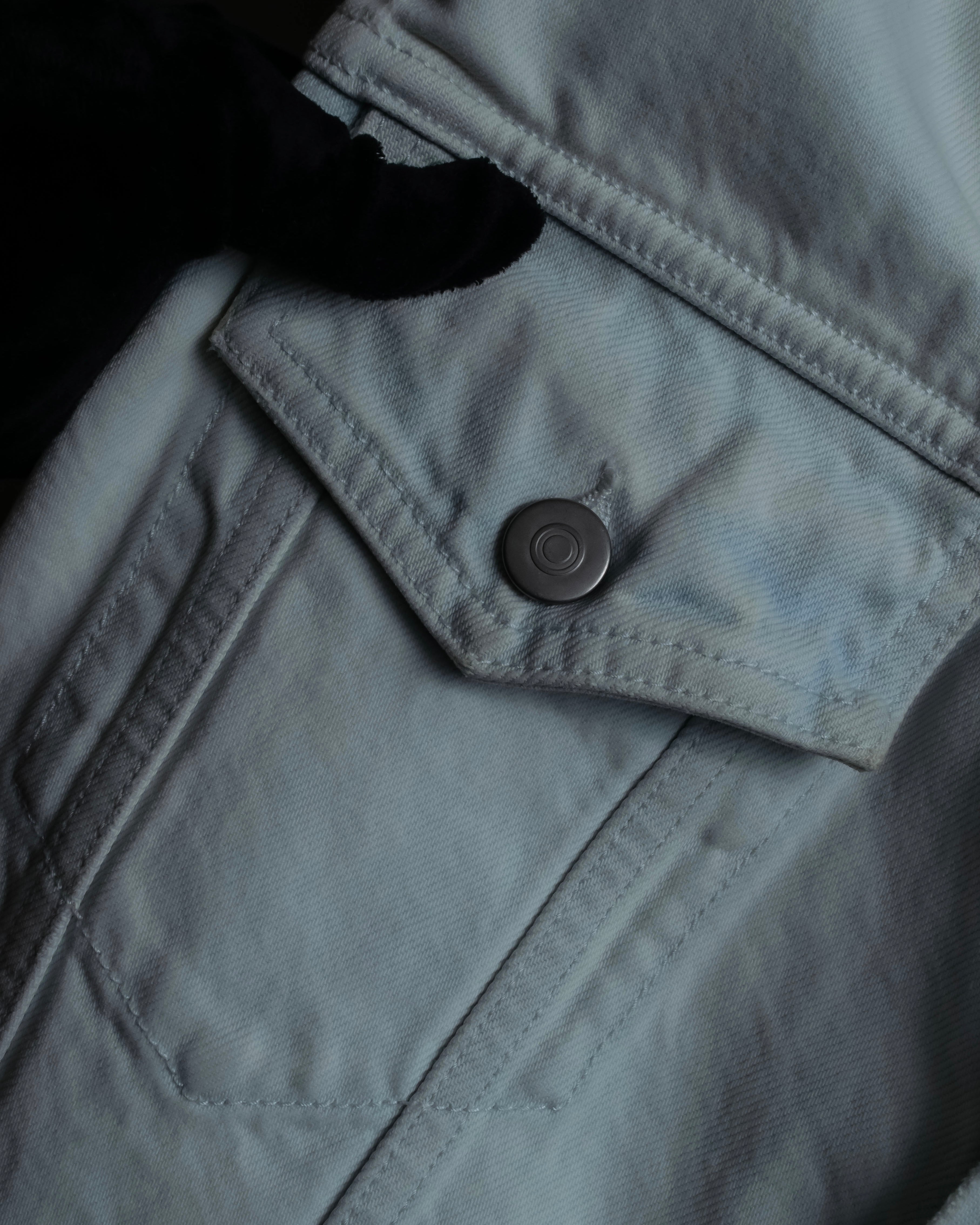 "MAISON MARGIELA" 20SS Washed pale blue denim jacket