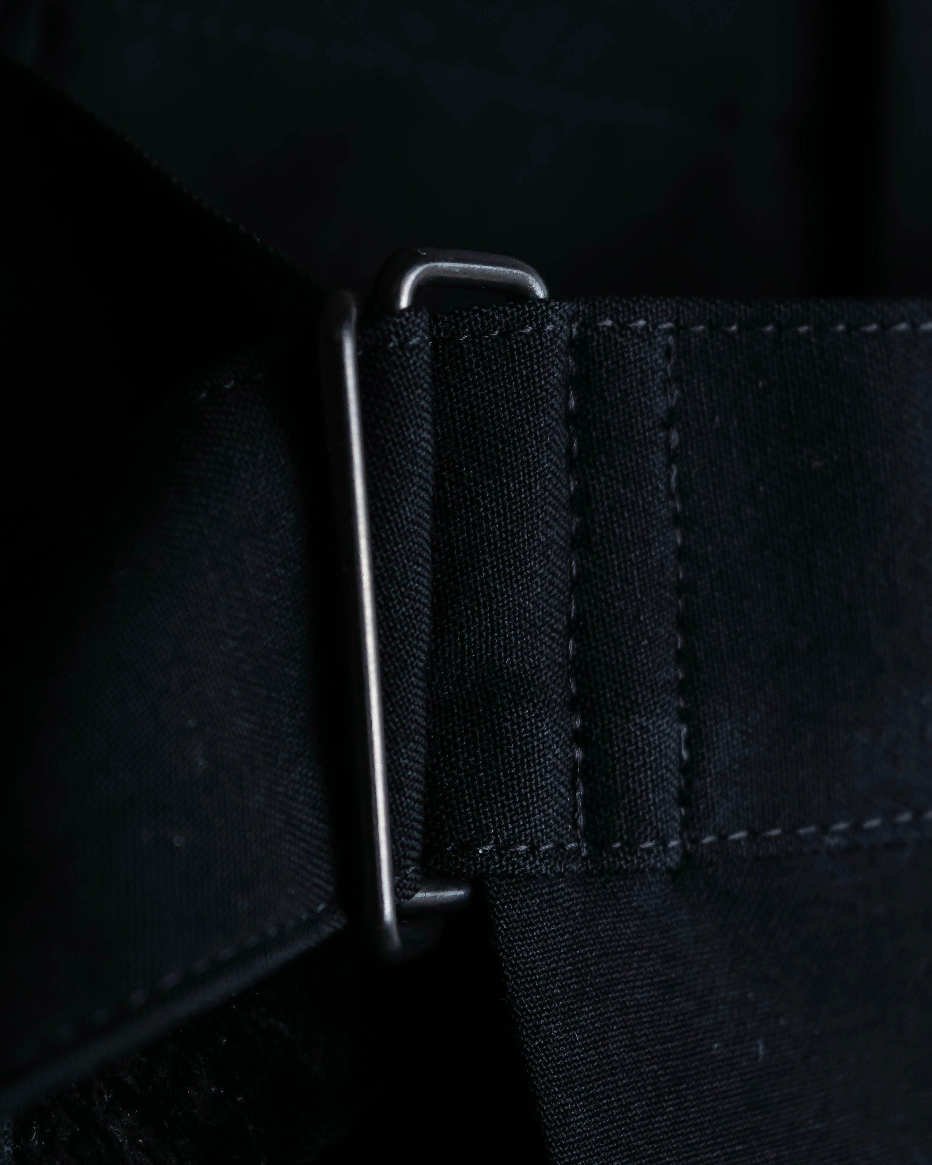 "YOHJI YAMAMOTO +NOIR" Asymmetrical slit sarouel slacks