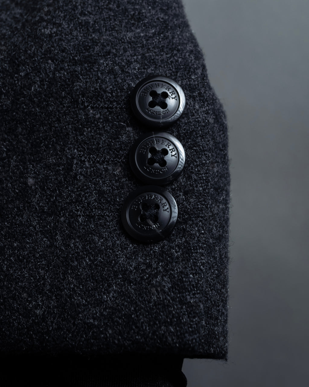 "BURBERRY" Marbled wool unlined tailored jacket