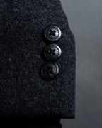 "BURBERRY" Marbled wool unlined tailored jacket