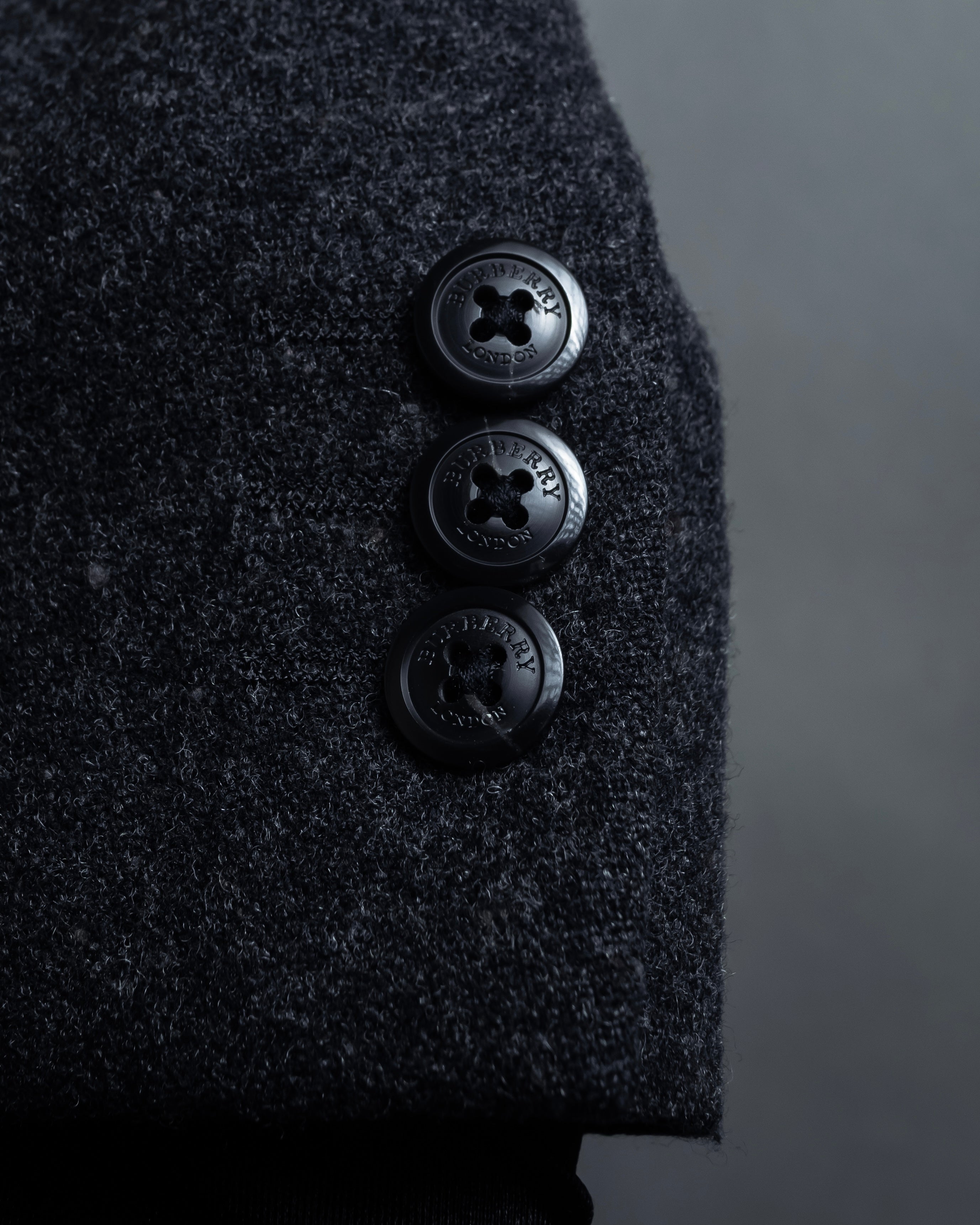 "BURBERRY" Marbled wool unlined tailored jacket