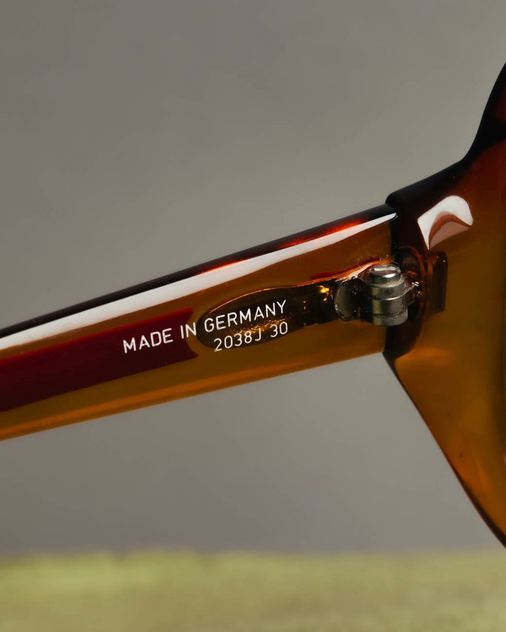 "Christian Dior" 70's-80's Amber optyl oversized sunglasses