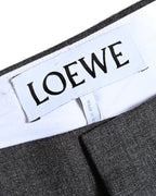 LOEWE by Jonathan Anderson/ High Waisted Beautiful Straight Silhouette Trousers Gray