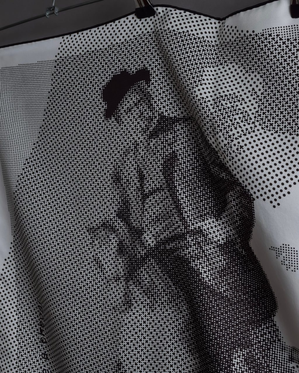 "HERMES" Silk fantaisie a cheval carré scarf 70