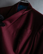 "JEAN PAUL GAULTIER FEMME"
Bordeaux color peaked lapel wool tailored jacket