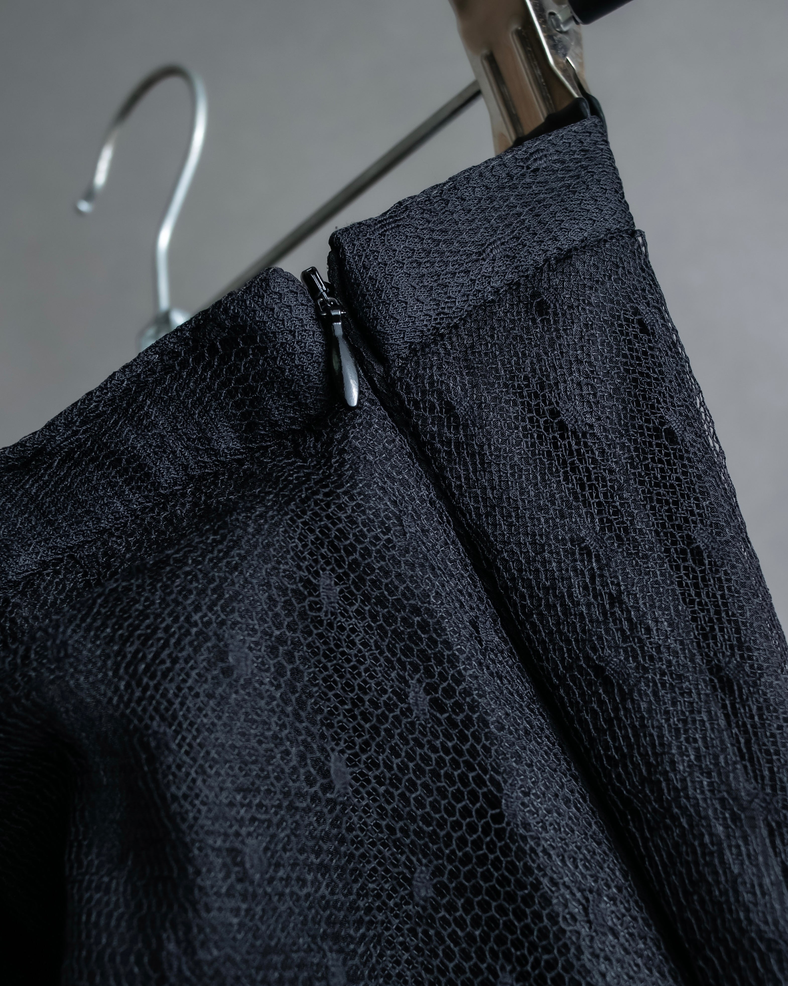 "RED VALENTINO" Polka dot pattern tulle flared skirt