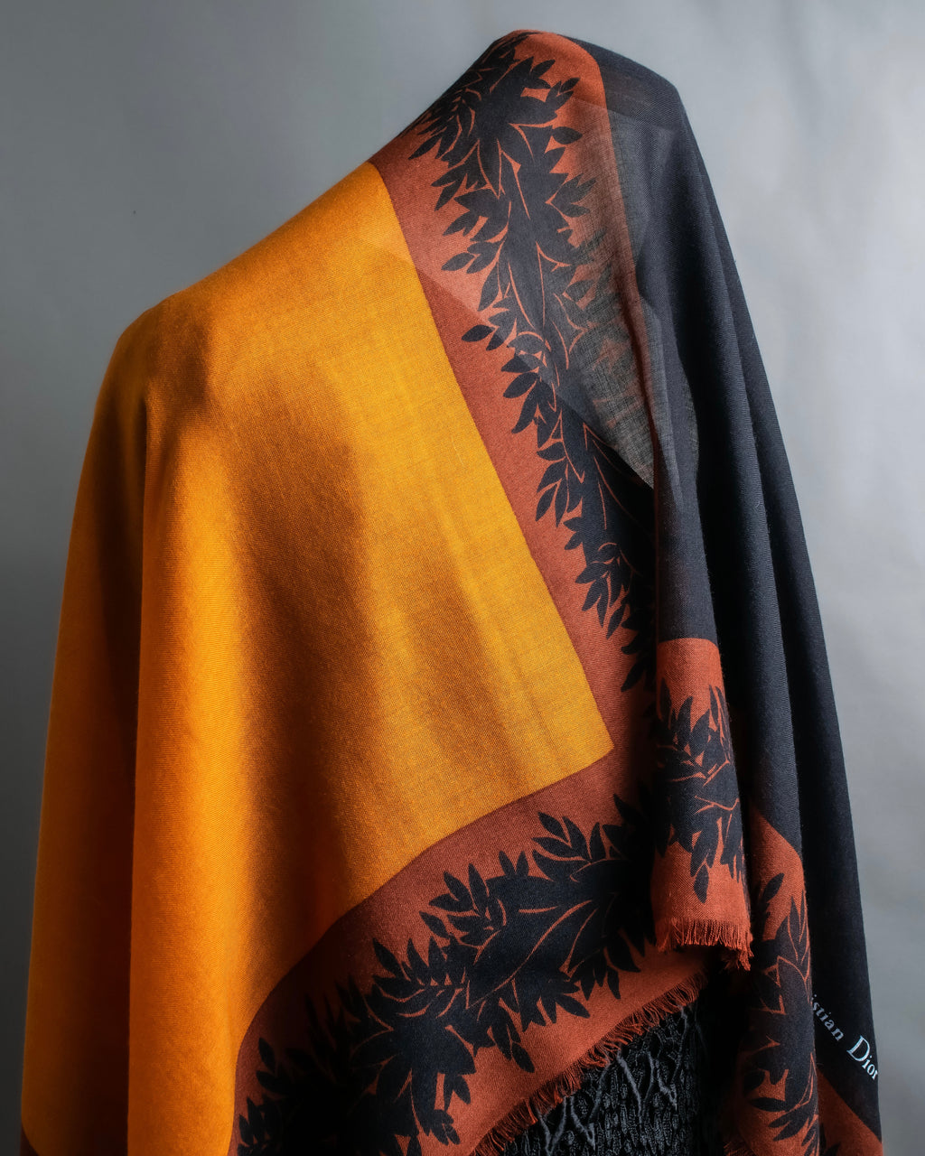 "Christian Dior" Botanical print large stole