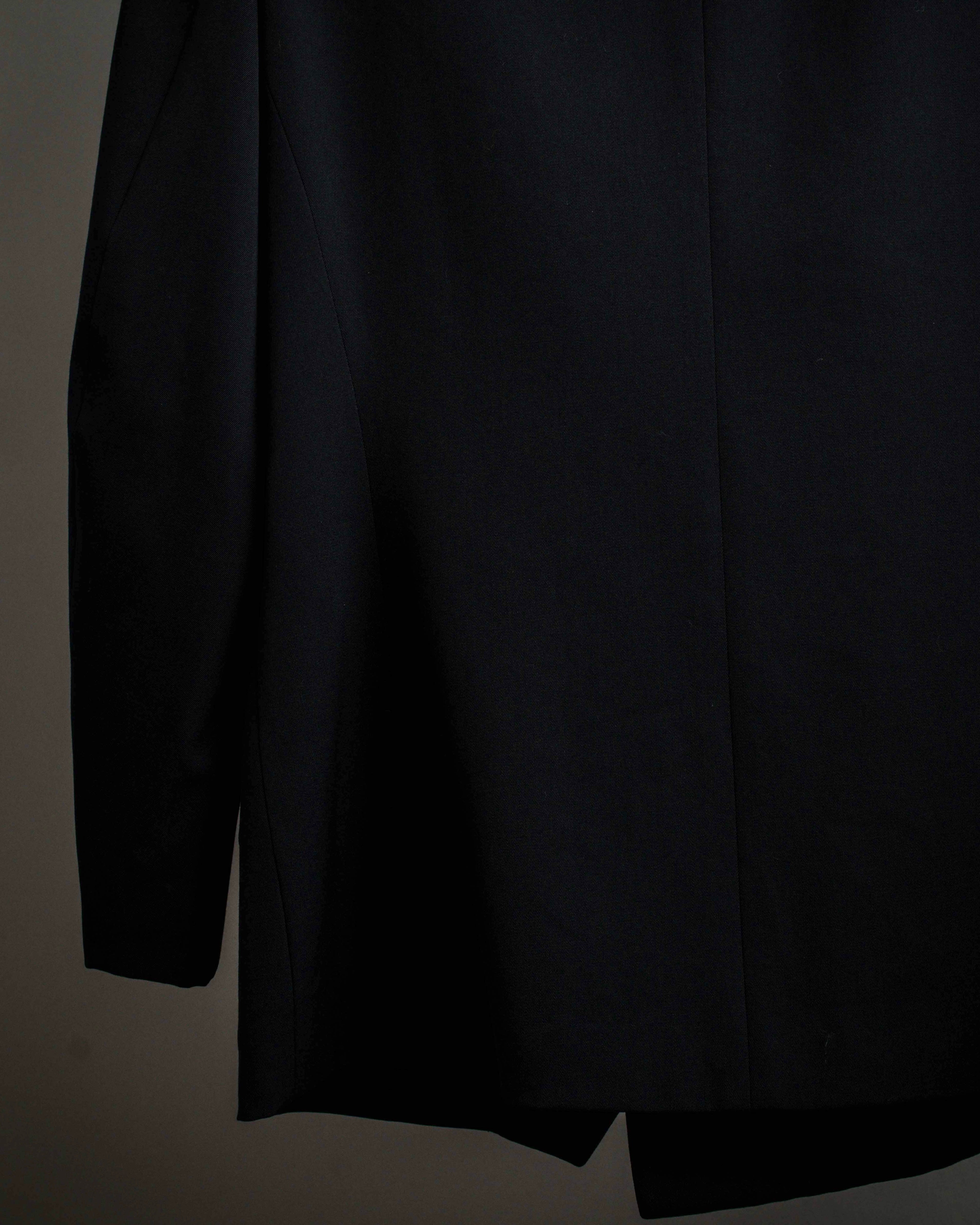 "Y's" 94AW sharp lapel cut design double-breasted jacket