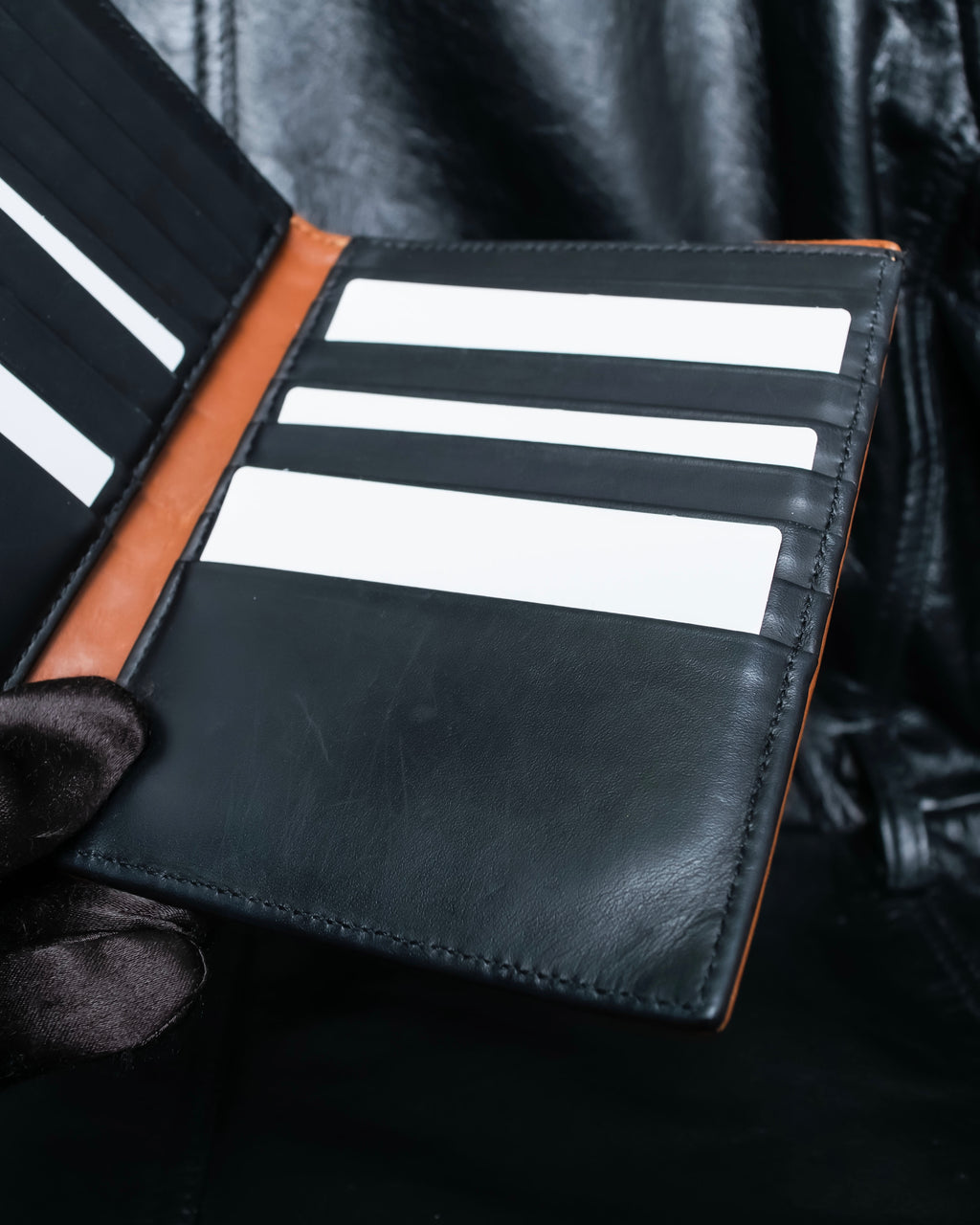 "Maison Margiela" Brown Leather Compact Wallet