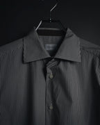 "Ermenegildo Zegna" 2010’s mother-of-pearl button london stripe shirt