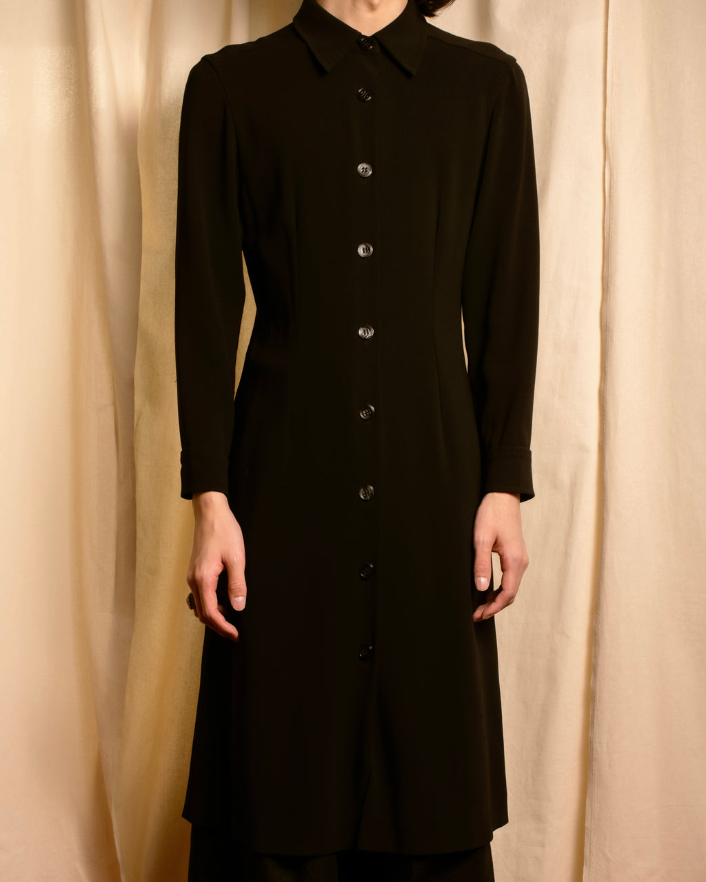 "Max Mara" 90's Refined design long shirt dress