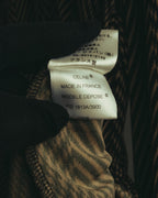 “CELINE” 90’s-00’s Chevron patterned long shirt dress