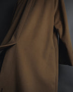 "BURBERRYS" 80’s-90’s Fly-front wool cashmere coat