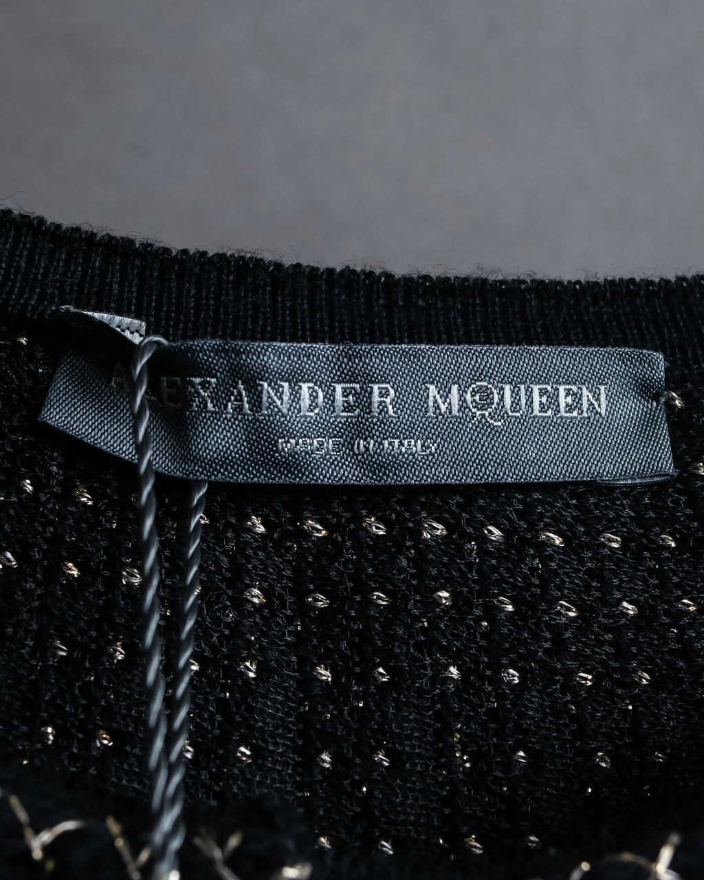 "Alexandar McQueen" Waist-shape detail vertical stitch cardigan