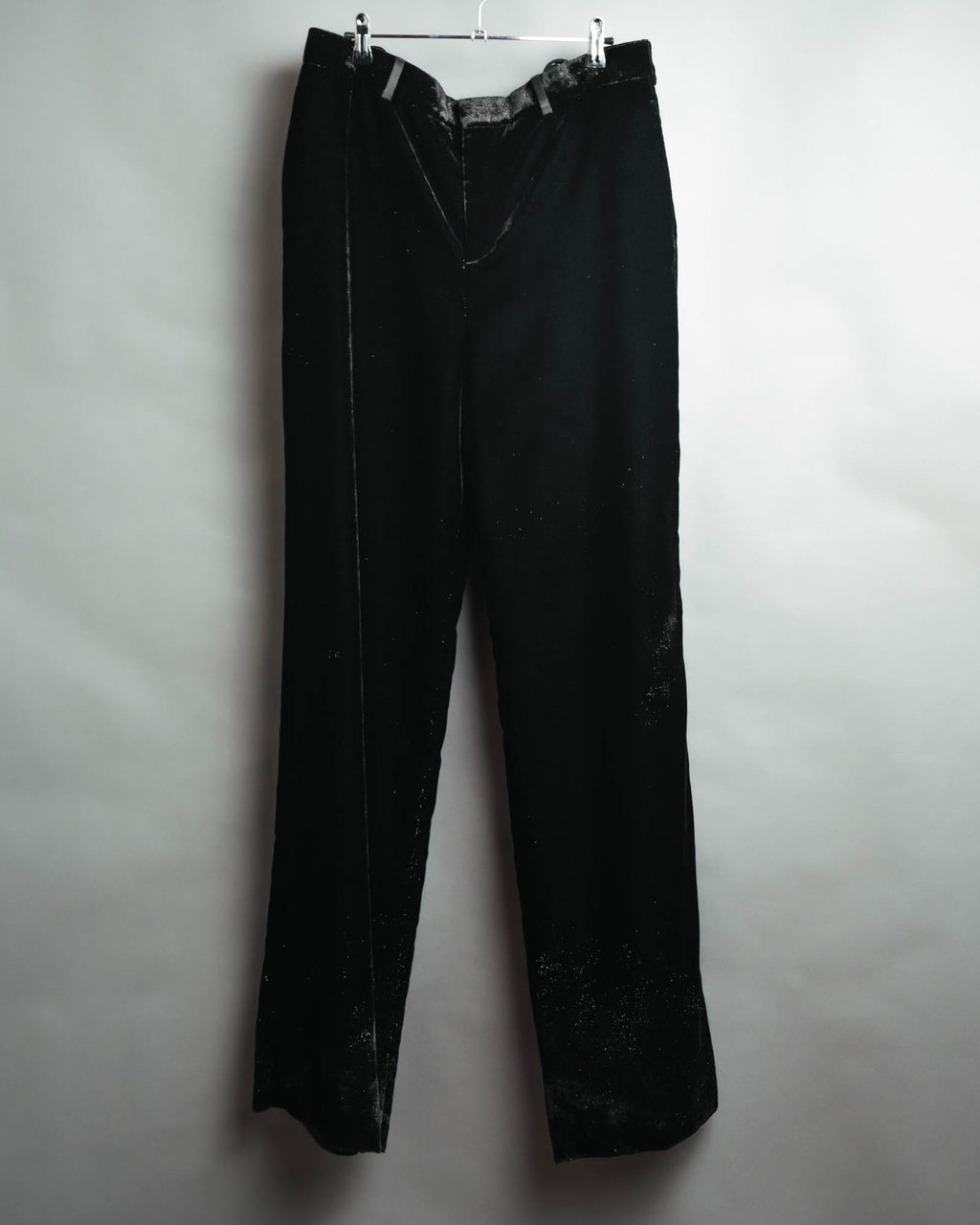 -SPECIAL- “SAINT LAURENT” 2016’s- lamé velvet tuxedo trousers