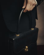 –SPECIAL– “HERMES” 50’s-60’s Escale box calf top handle bag