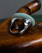 -MOOD Christmas Collection-
 "Dior" John Galliano design logo engraved cocktail ring