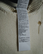 "Maison Margiela" 2022SS Destroyed rib-knit sweater