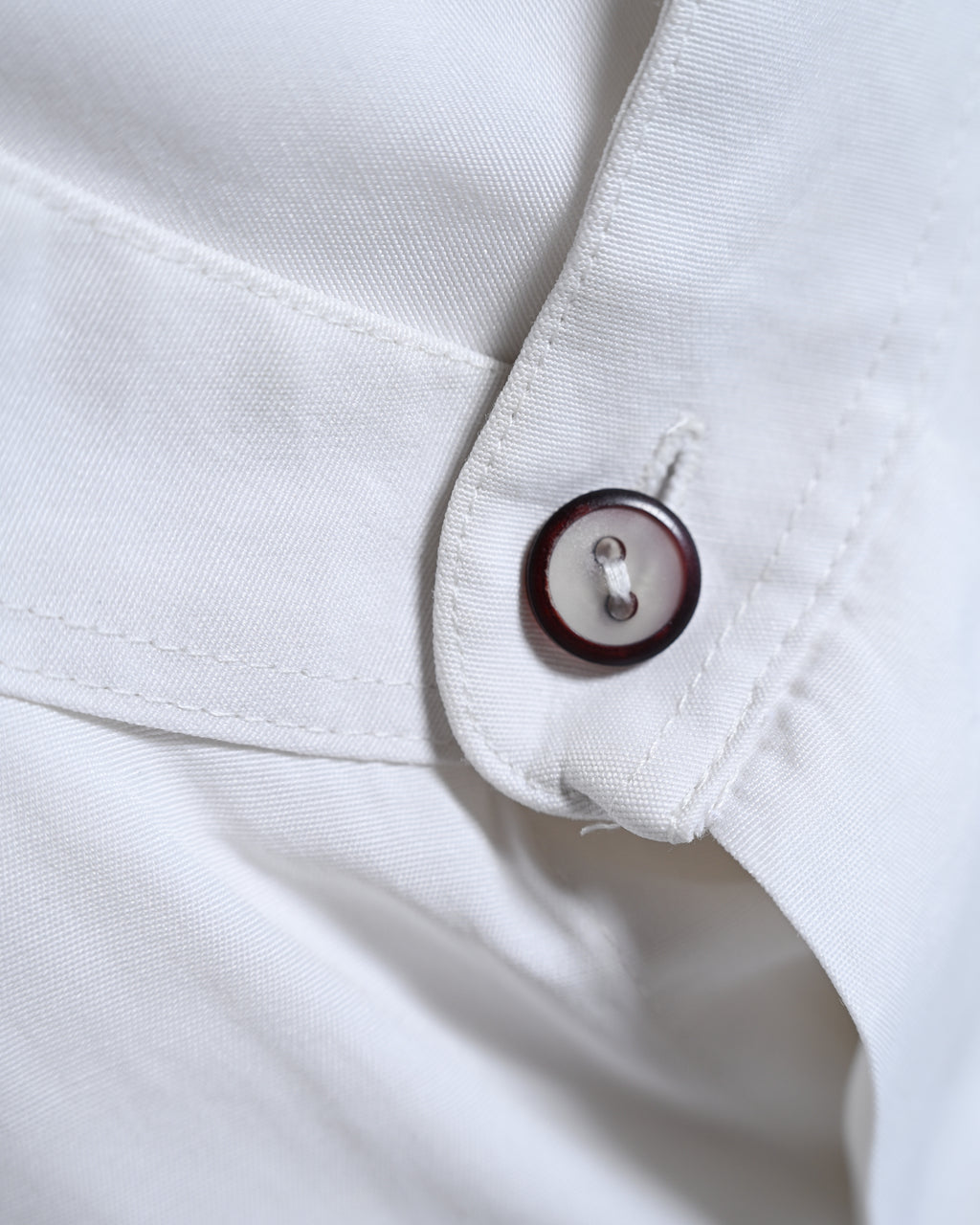 VINTAGE/ Band Collar Oversized Drape Shirt