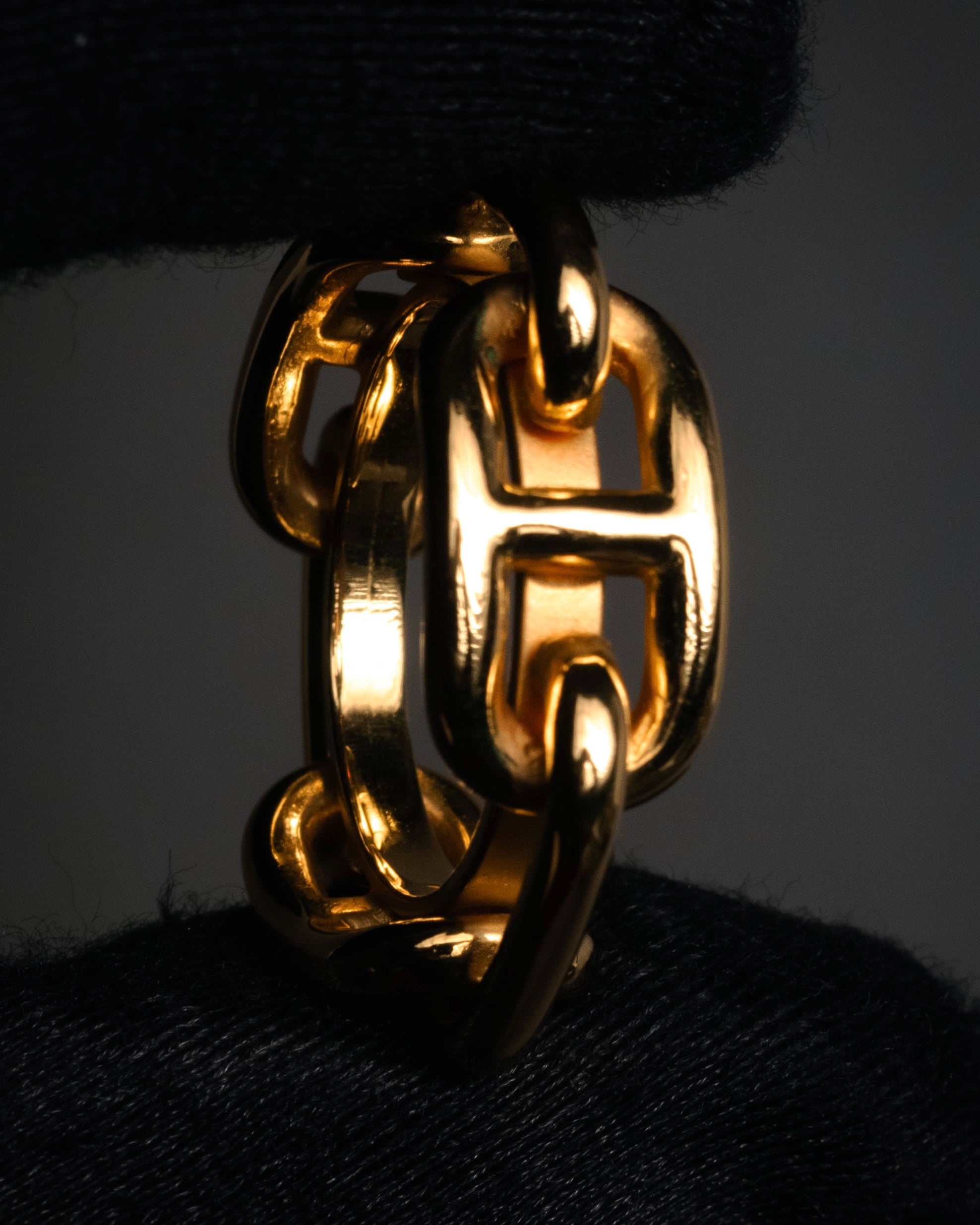 “HERMES” 90’s-00’s Chaine d’ancre scarf ring