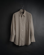 “DONNA KARAN NEW YORK” 90’s oversized cuff cotton linen shirt