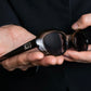 "GUCCI" engraved oval sunglasses